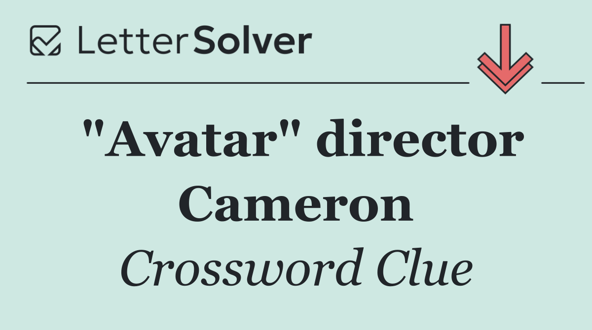 "Avatar" director Cameron