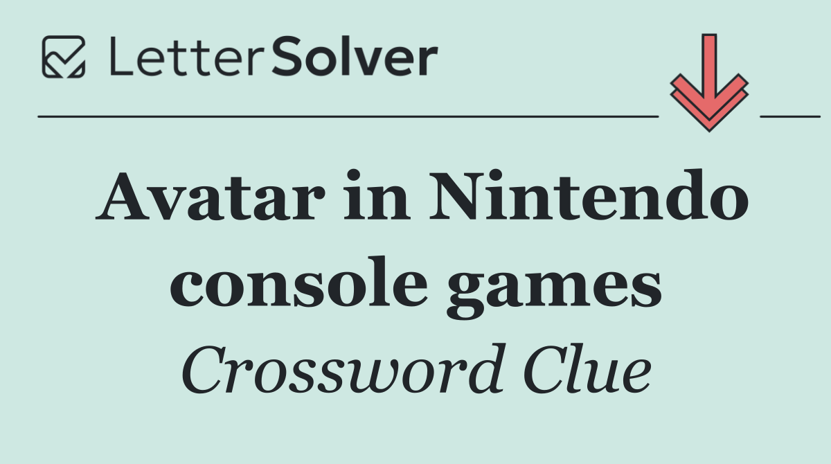 Avatar in Nintendo console games