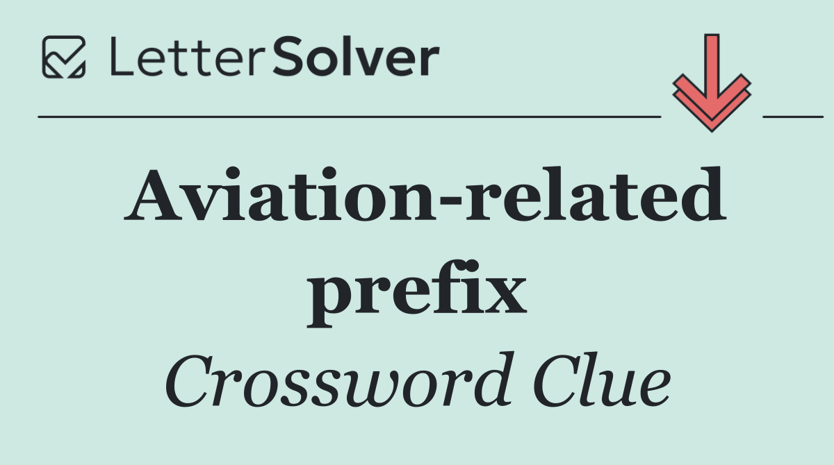 Aviation related prefix
