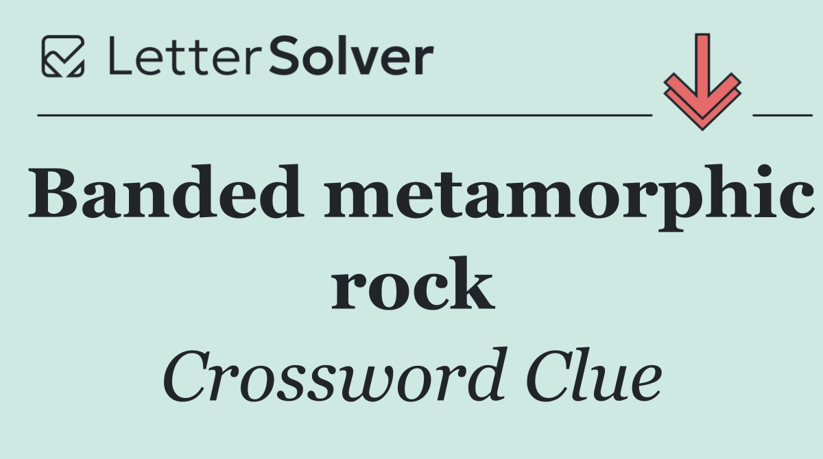 Banded metamorphic rock