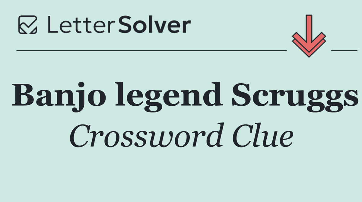 Banjo legend Scruggs