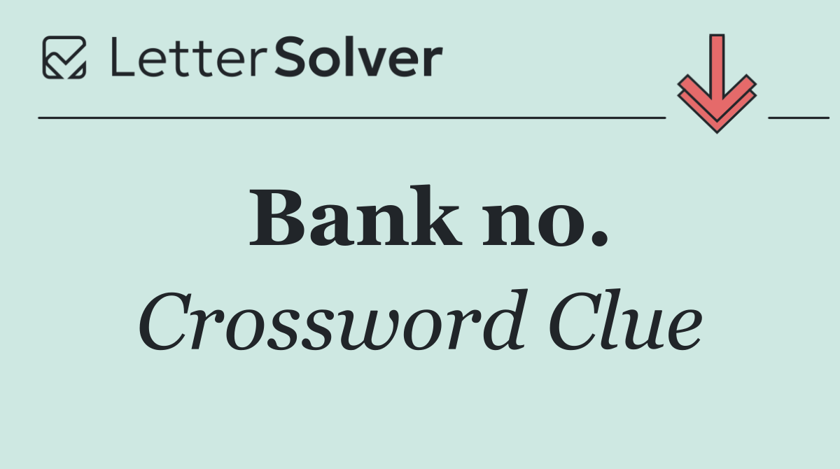 Bank no.