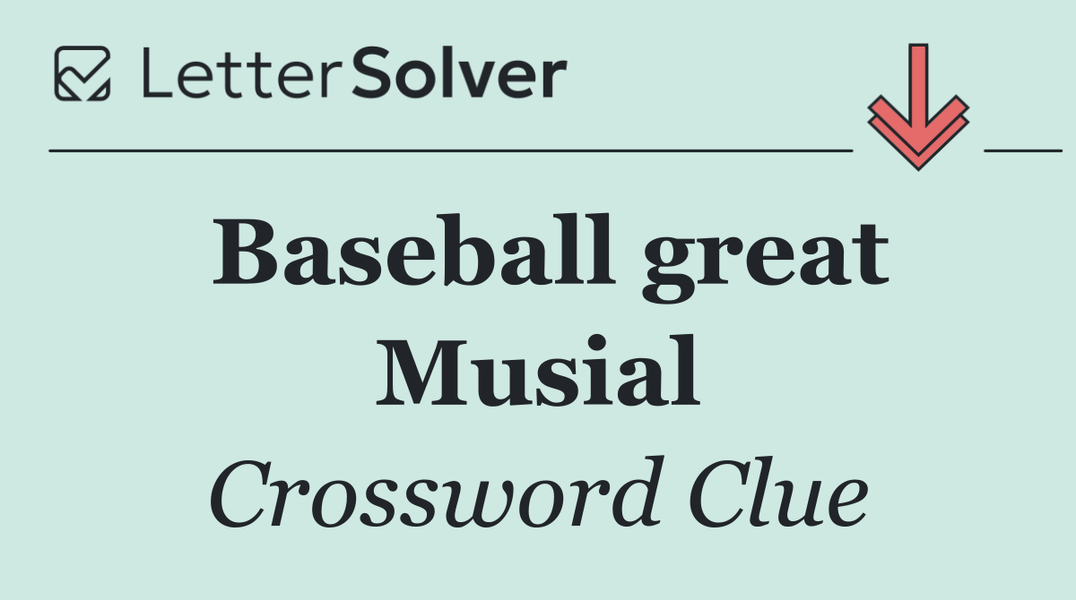 Baseball great Musial