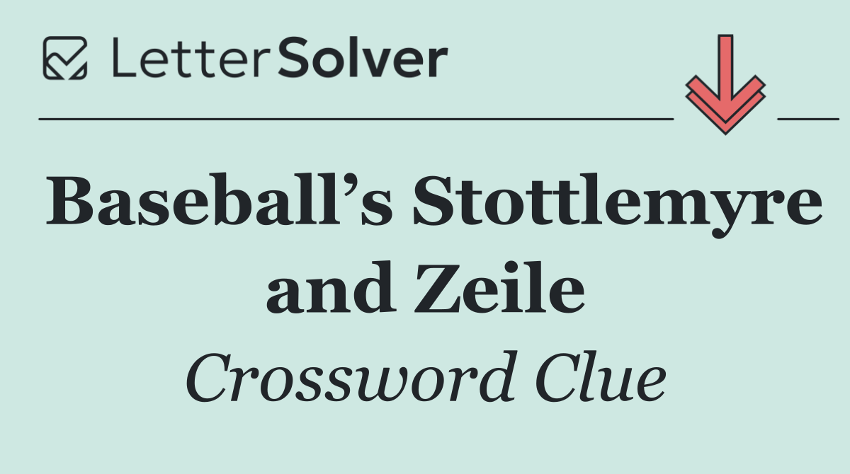 Baseball’s Stottlemyre and Zeile