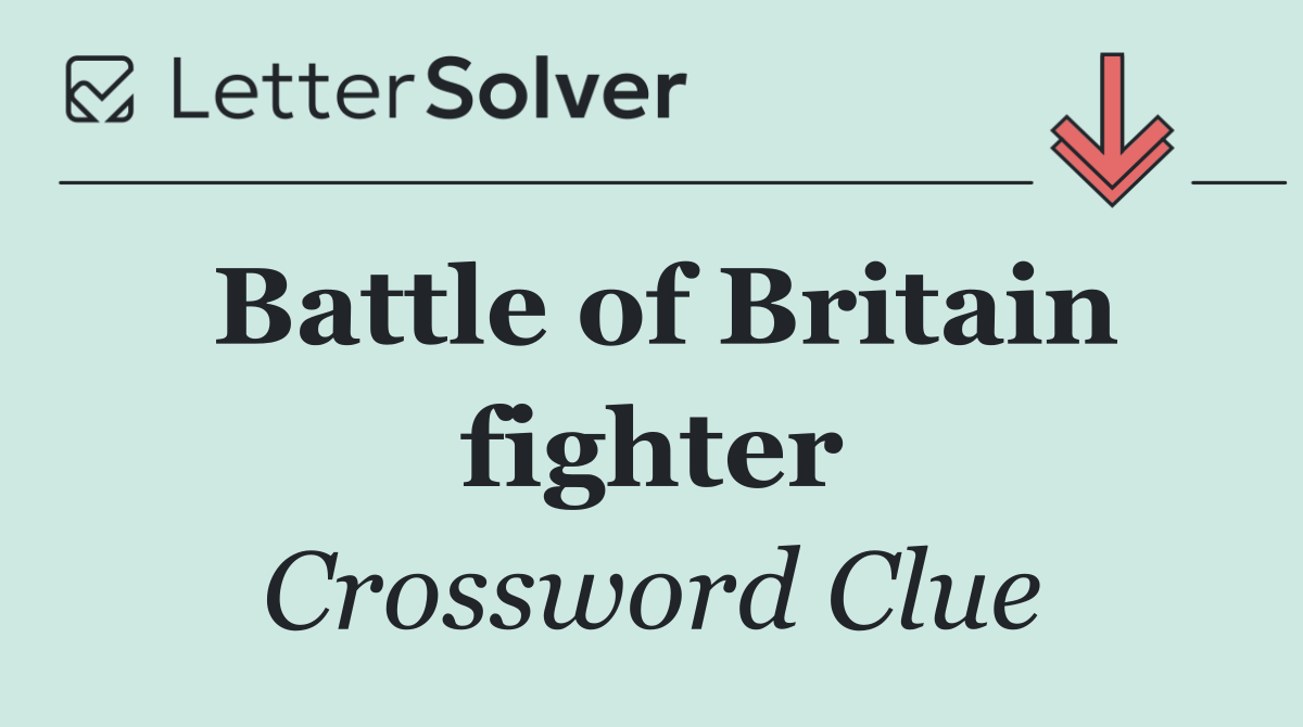 Battle of Britain fighter