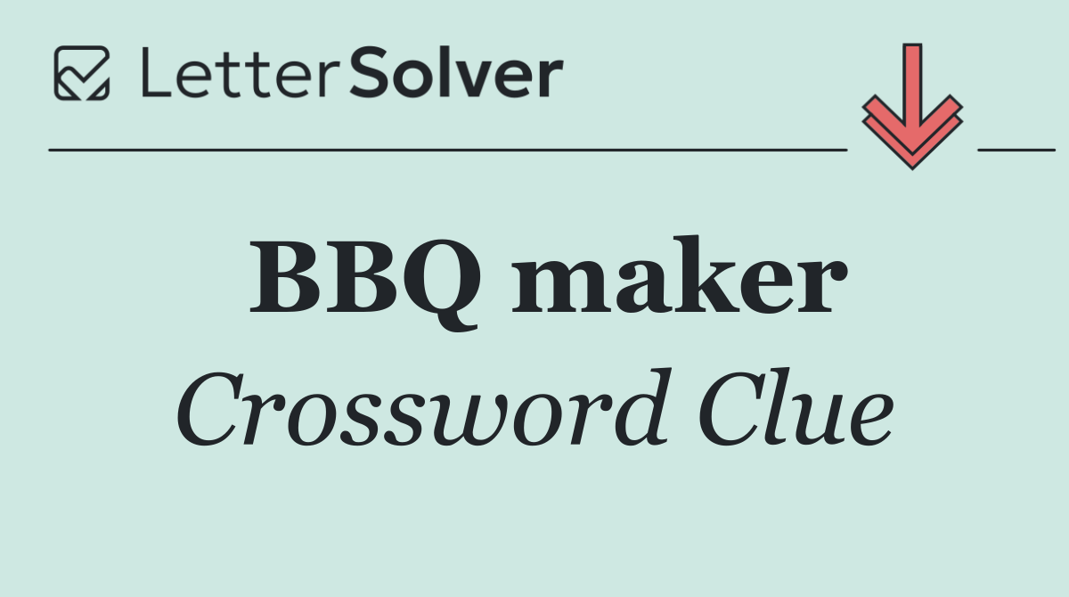 BBQ maker
