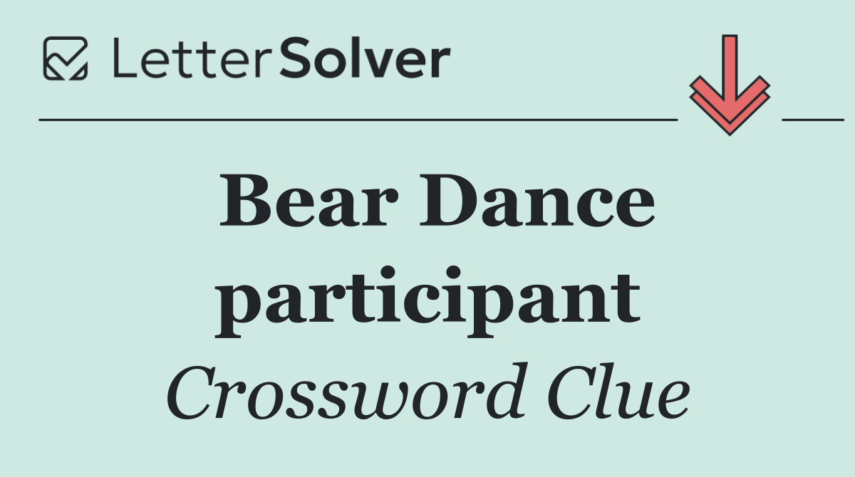 Bear Dance participant