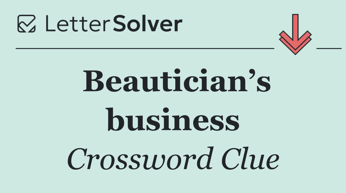 Beautician’s business