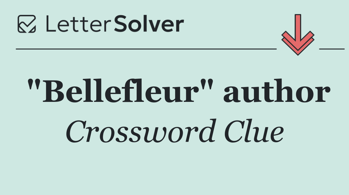 "Bellefleur" author