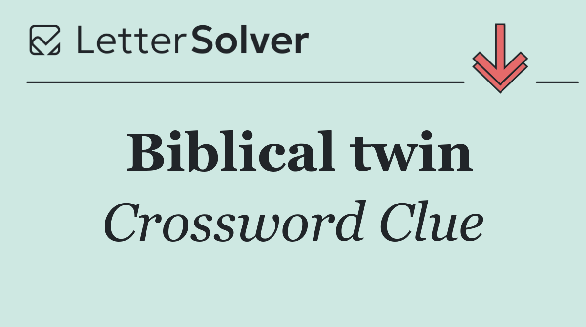 Biblical twin