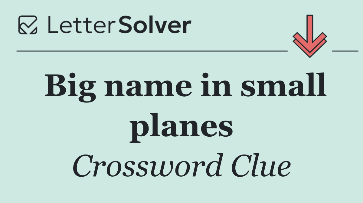 Big name in small planes
