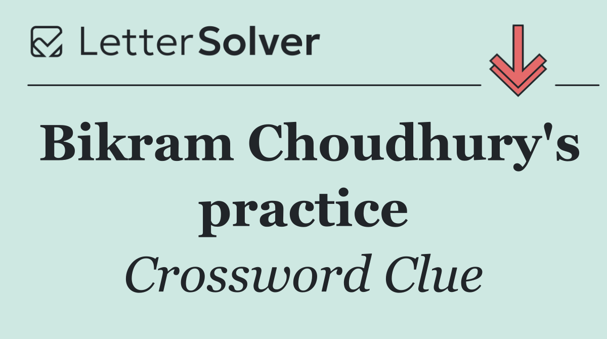 Bikram Choudhury's practice