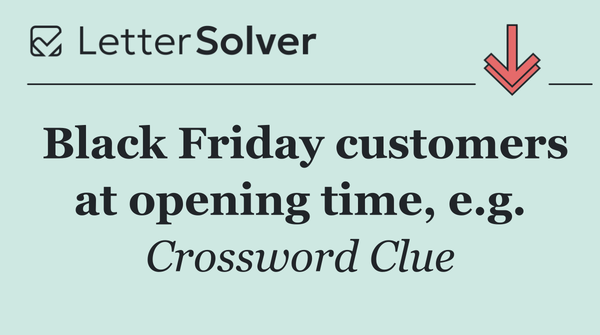 Black Friday customers at opening time, e.g.
