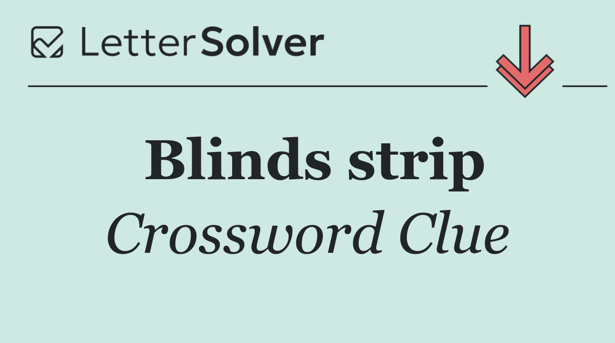 Blinds strip