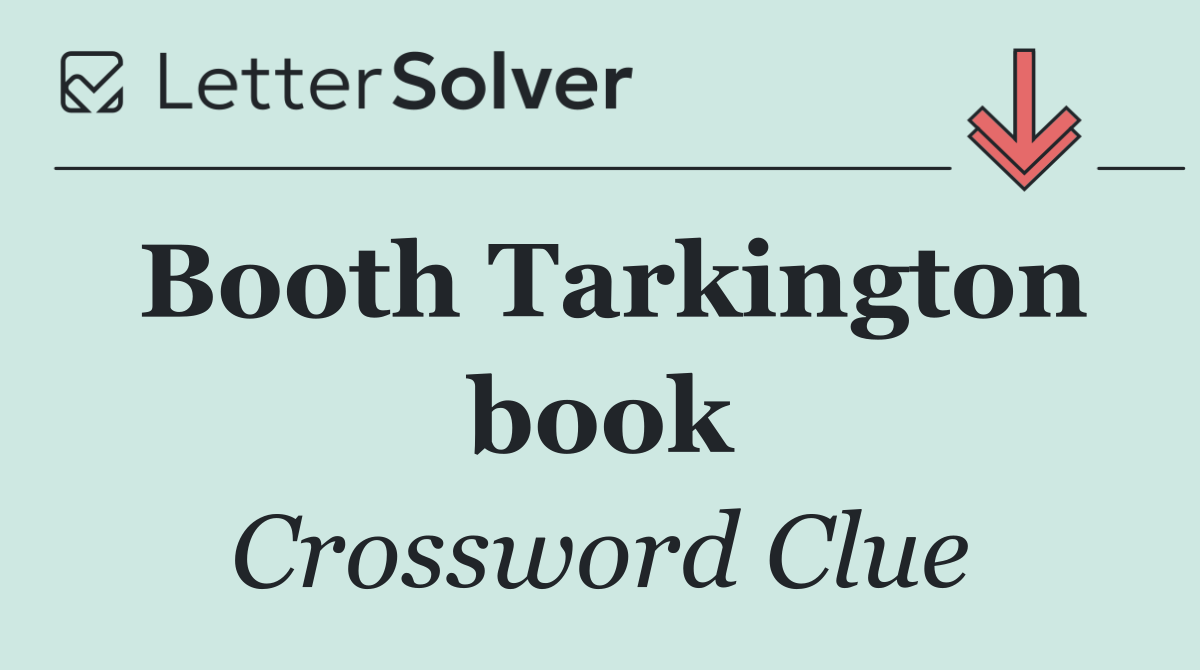 Booth Tarkington book