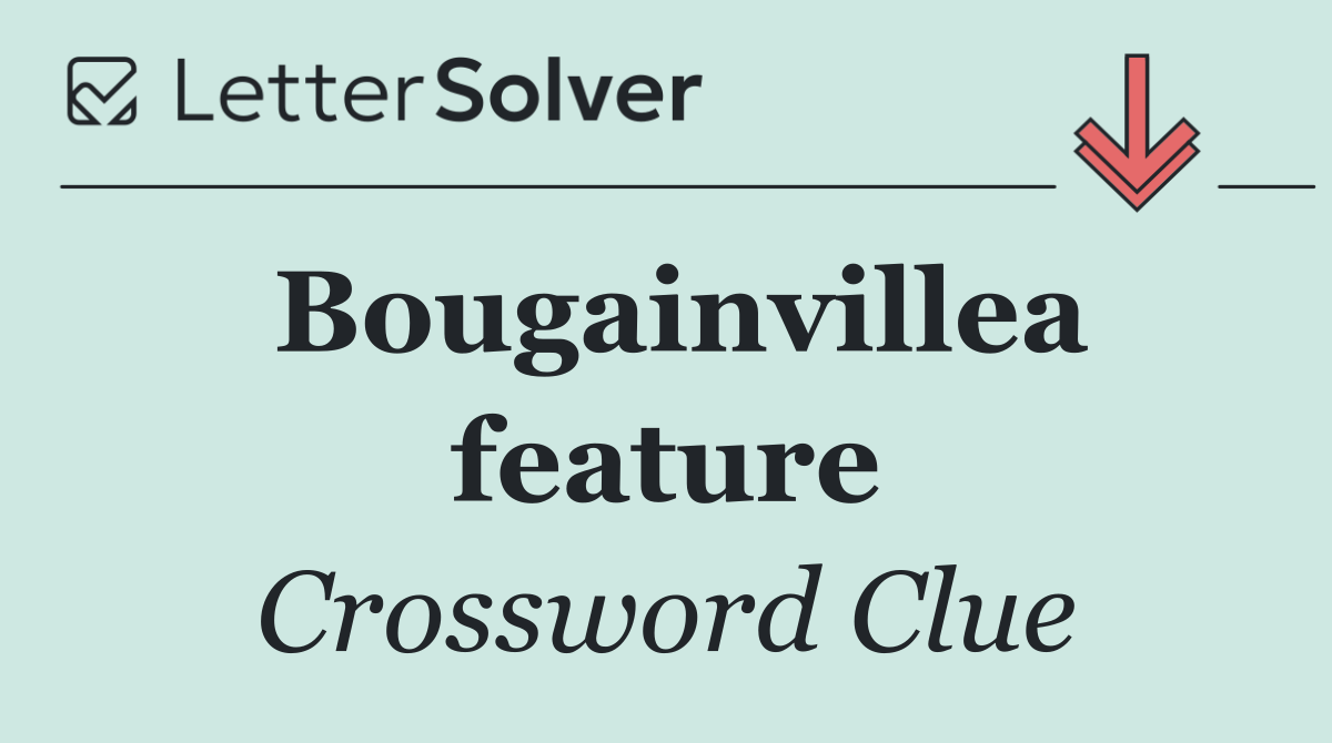 Bougainvillea feature