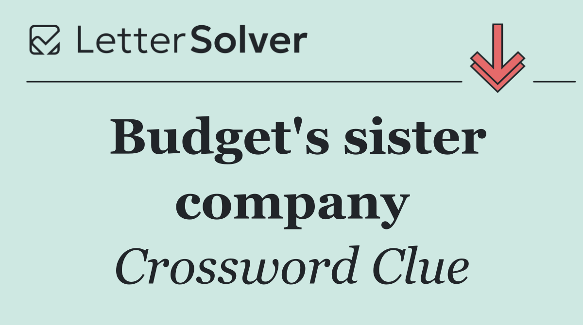 Budget's sister company