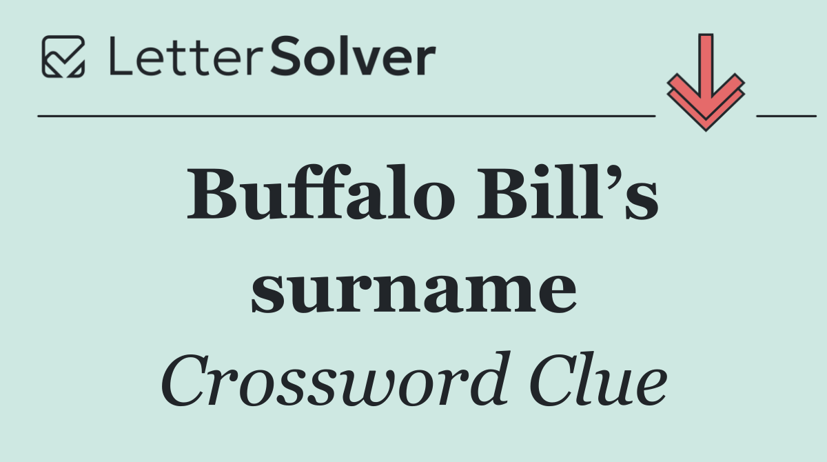Buffalo Bill’s surname