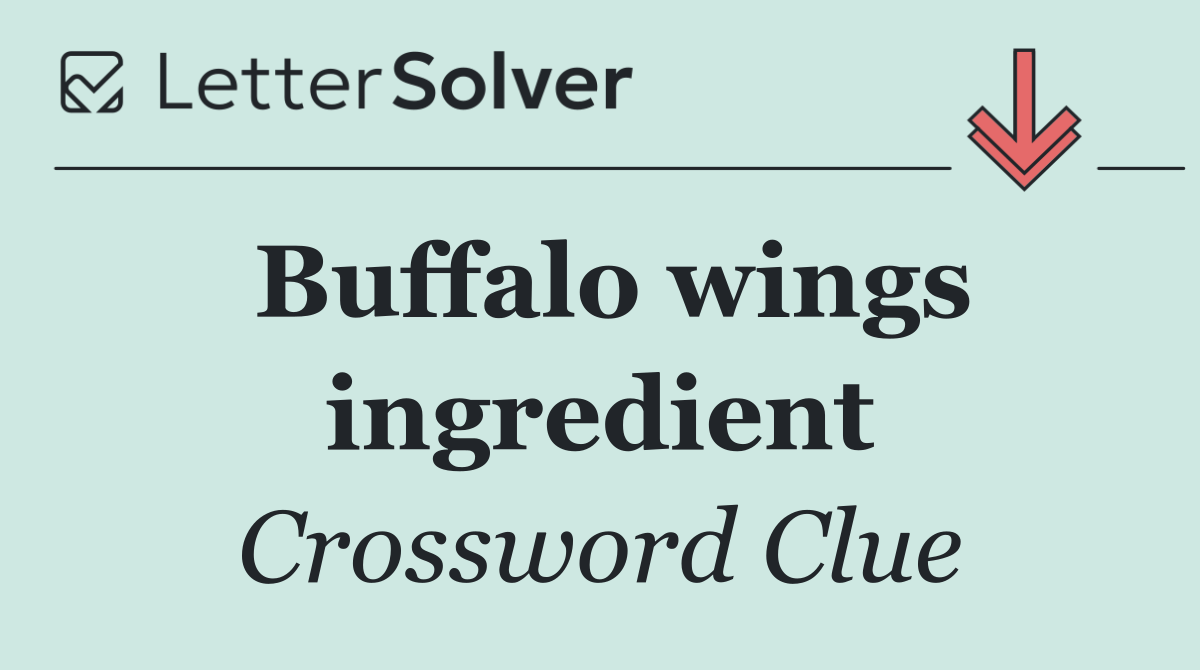 Buffalo wings ingredient