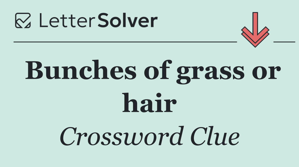 Bunches of grass or hair