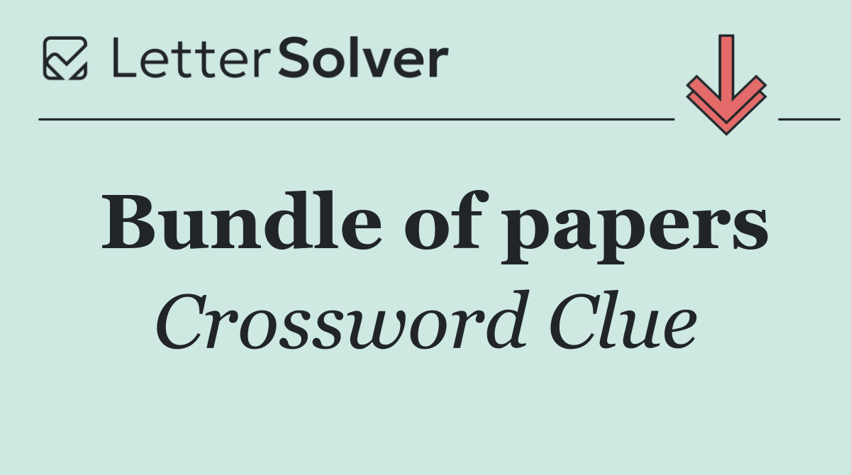 Bundle of papers