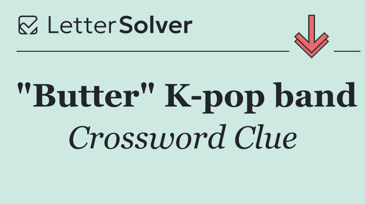 "Butter" K pop band