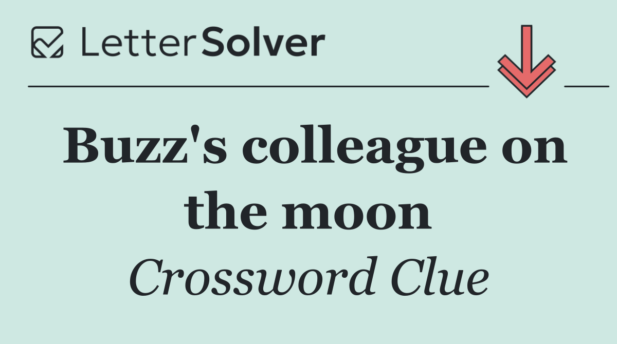Buzz's colleague on the moon
