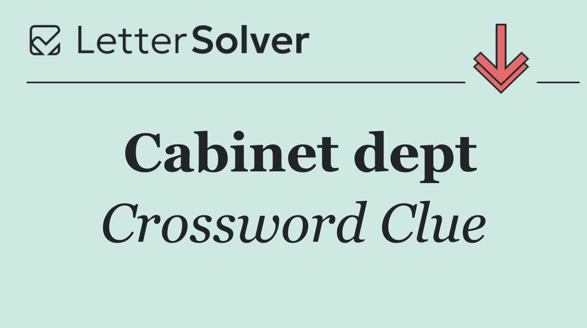 Cabinet dept