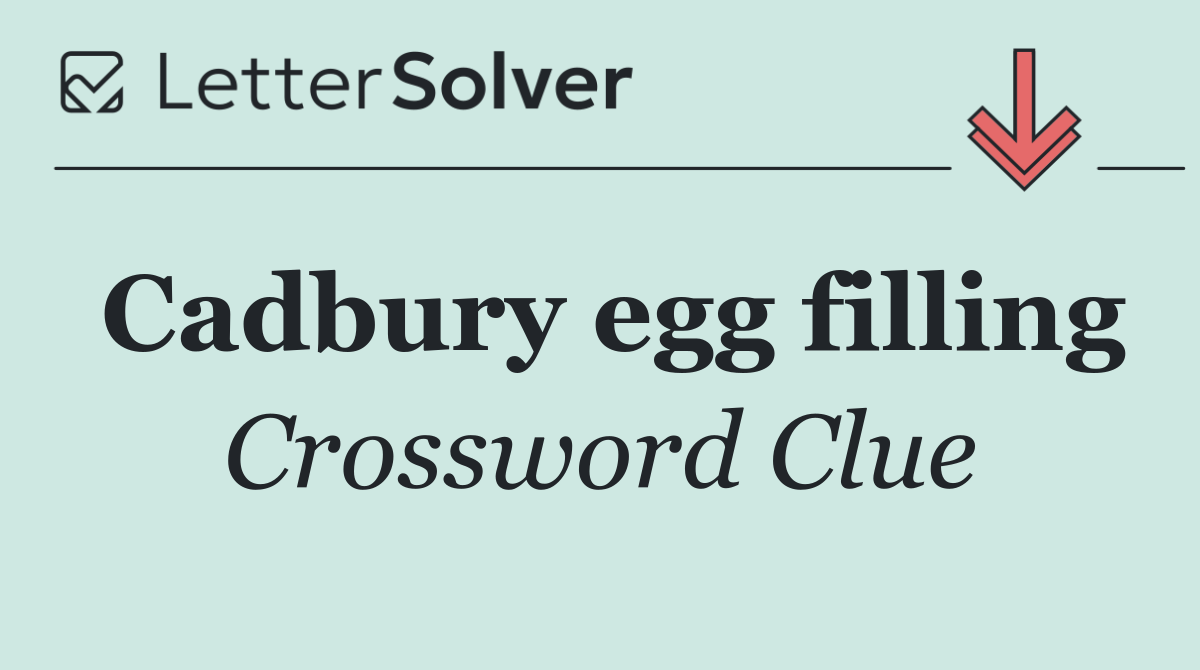 Cadbury egg filling