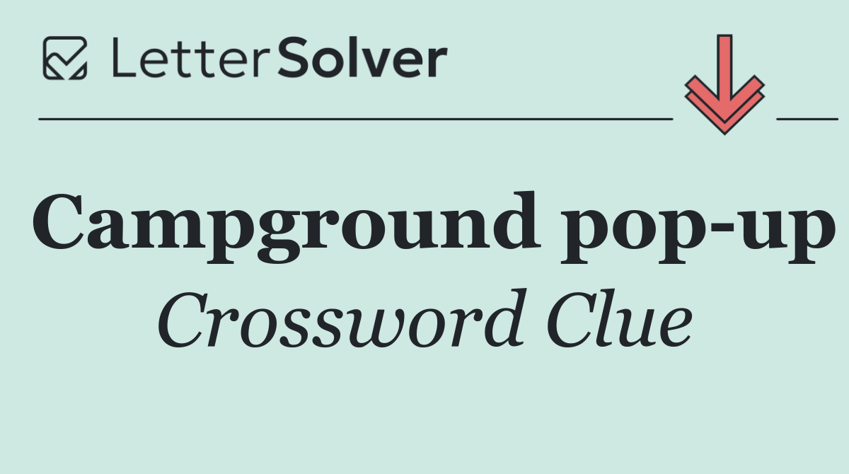 Campground pop up