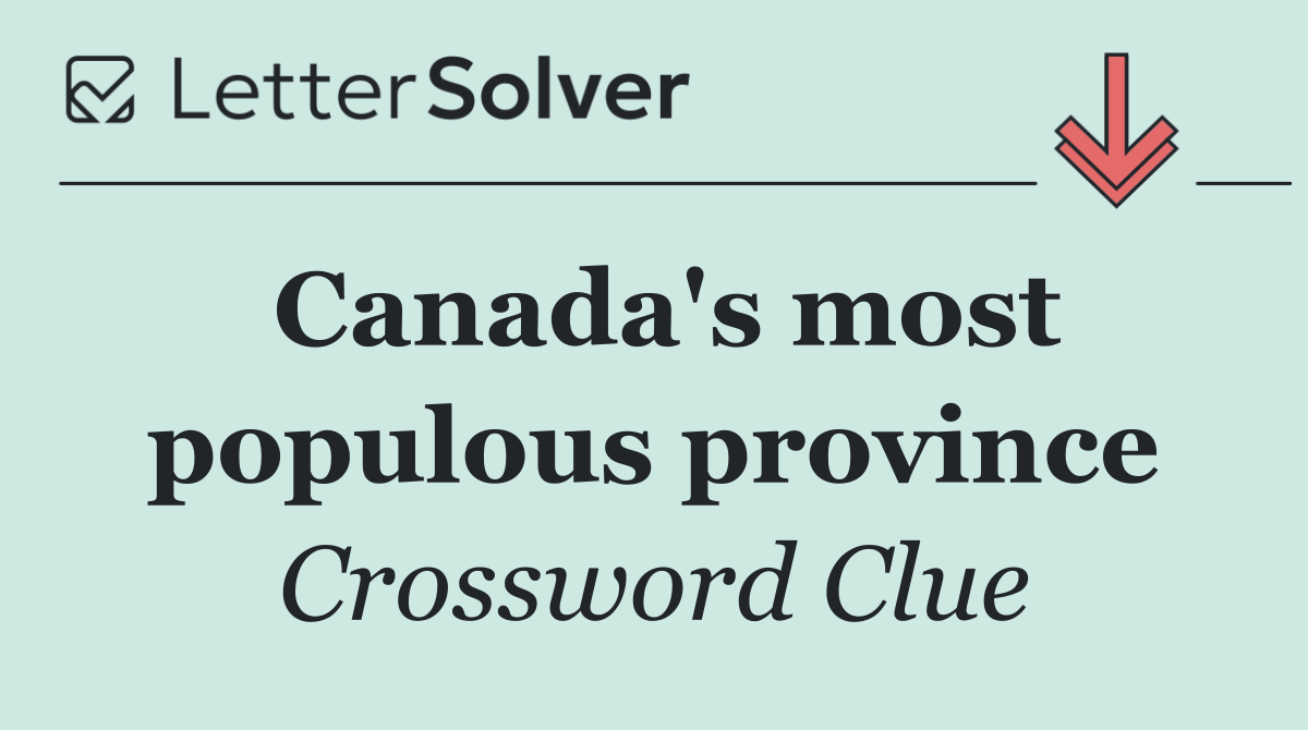 Canada's most populous province