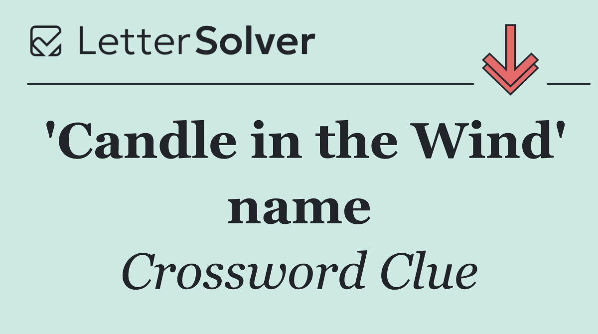 'Candle in the Wind' name