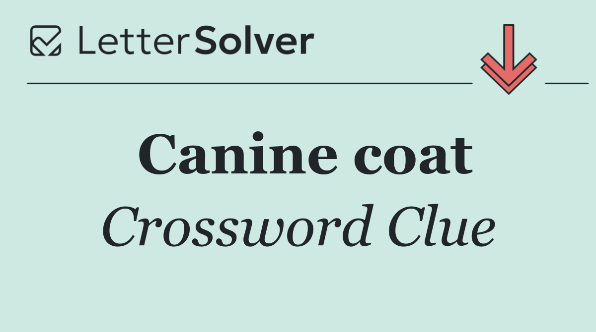 Canine coat