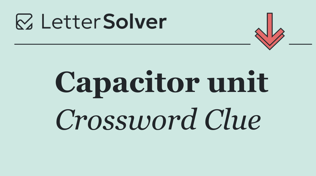 Capacitor unit
