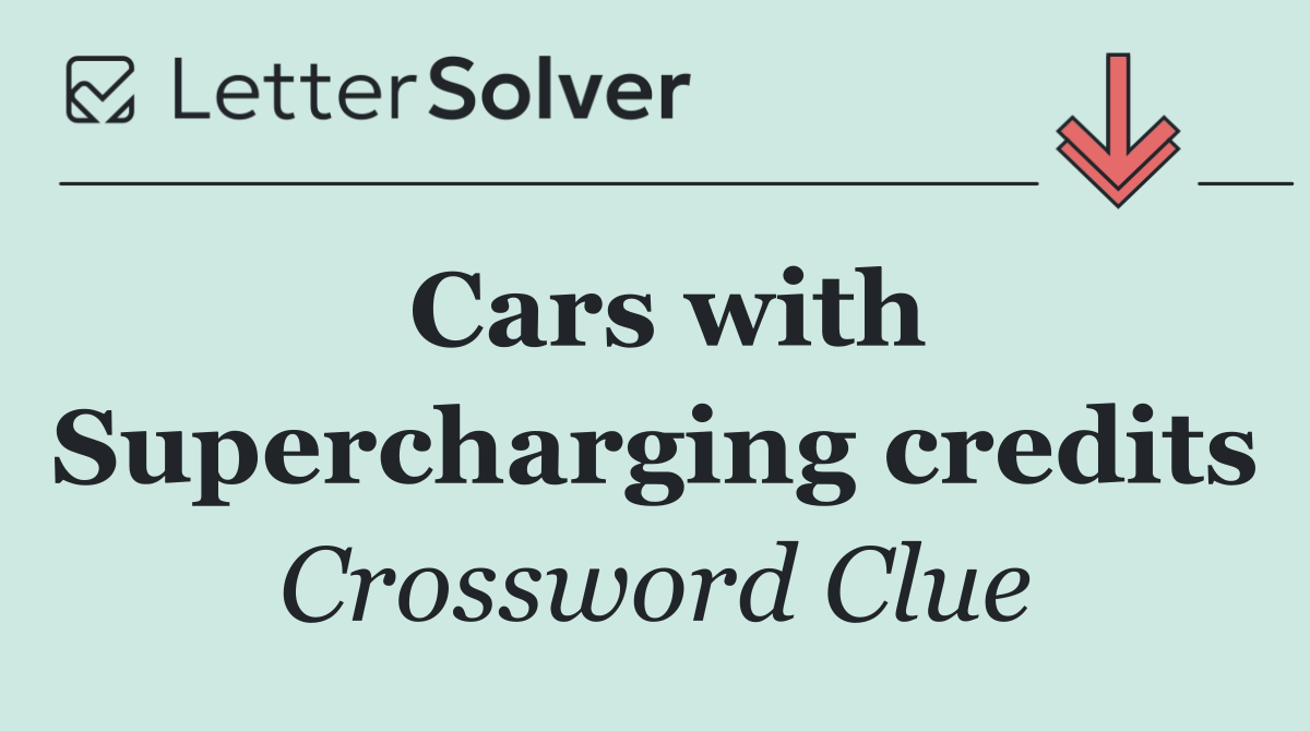 Cars with Supercharging credits