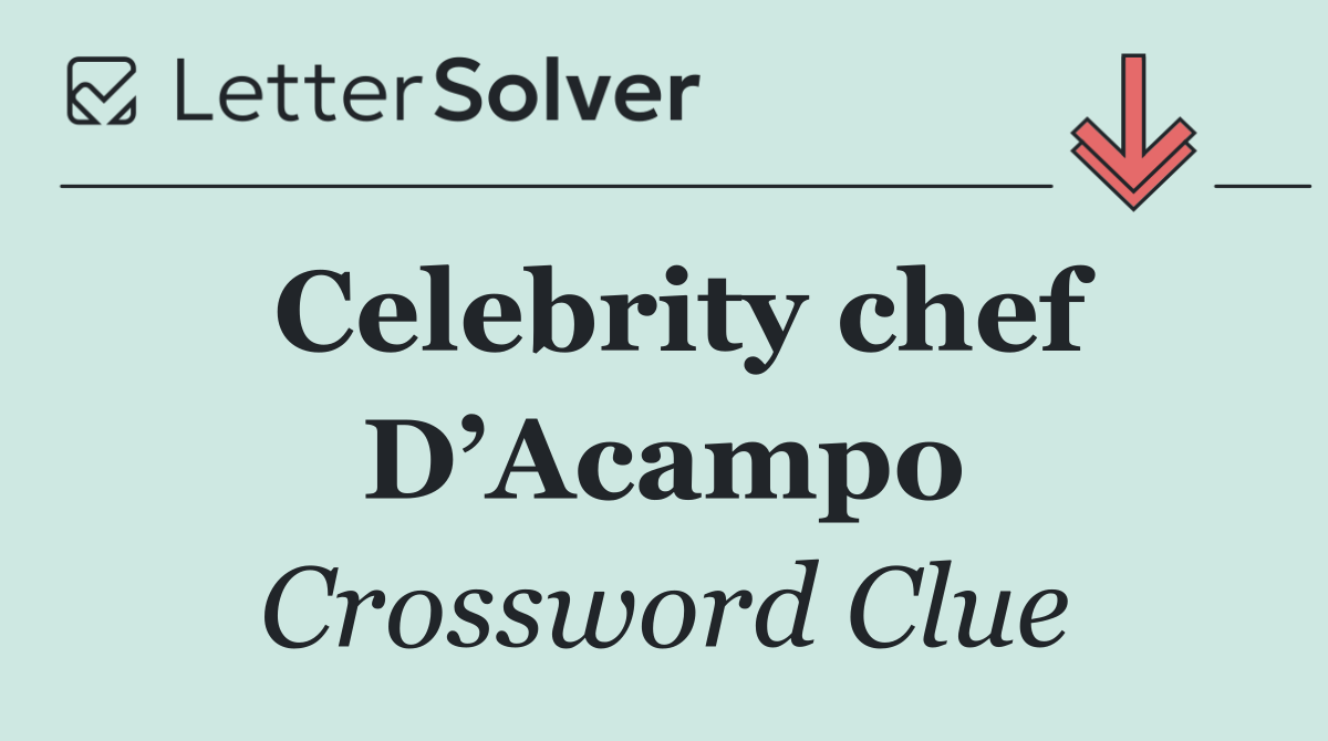Celebrity chef D’Acampo