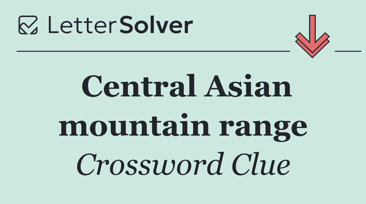 Central Asian mountain range