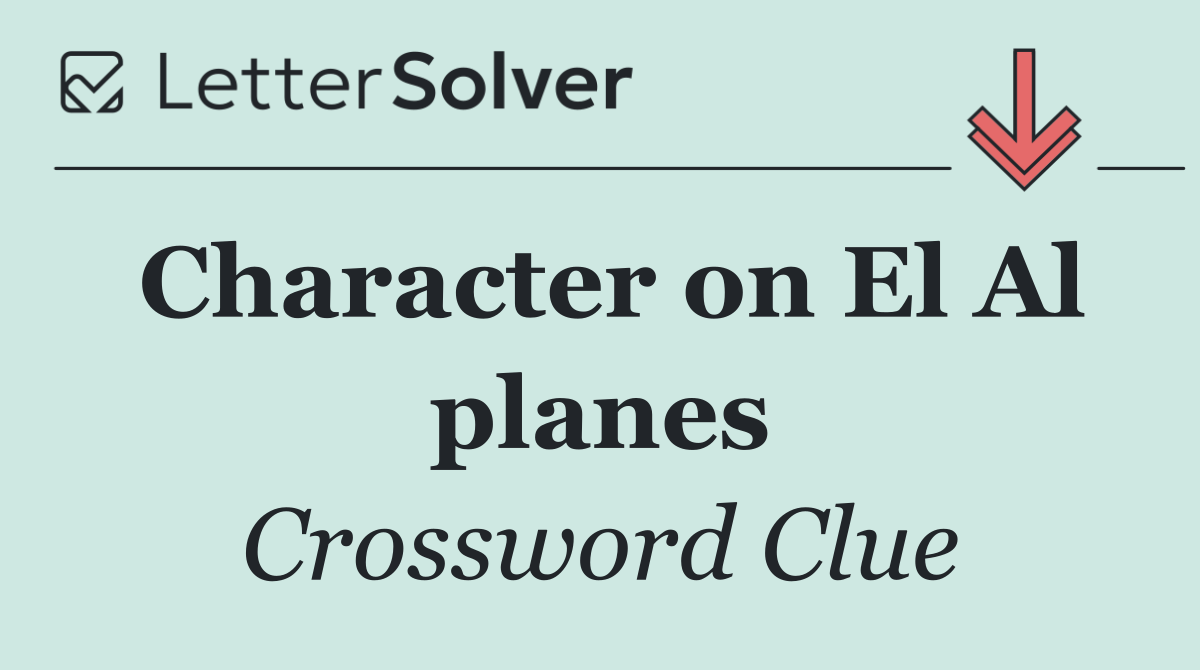 Character on El Al planes