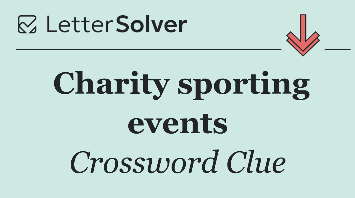 Charity sporting events