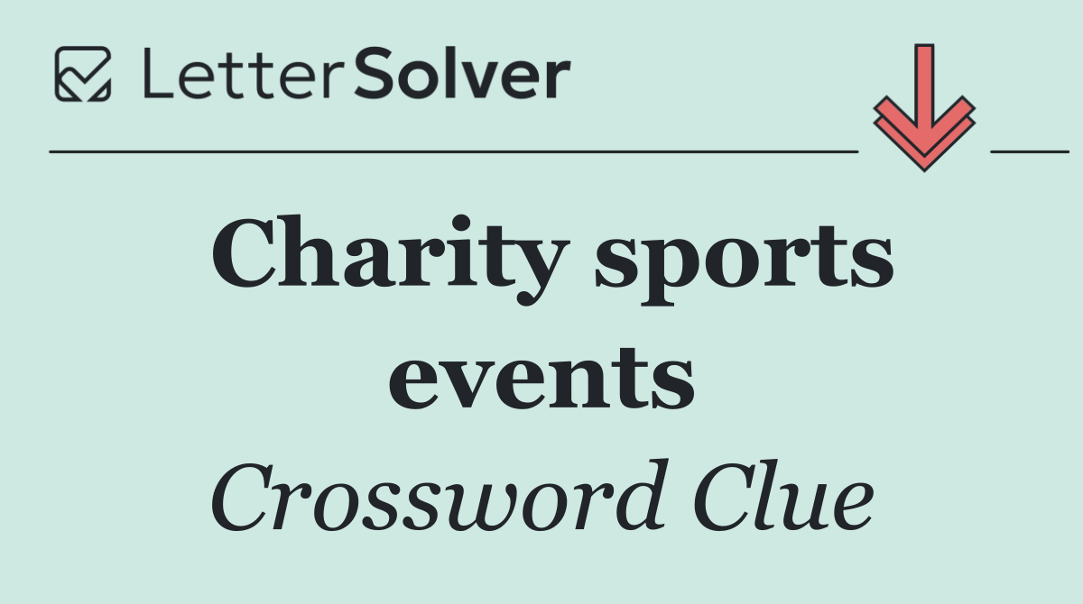 Charity sports events