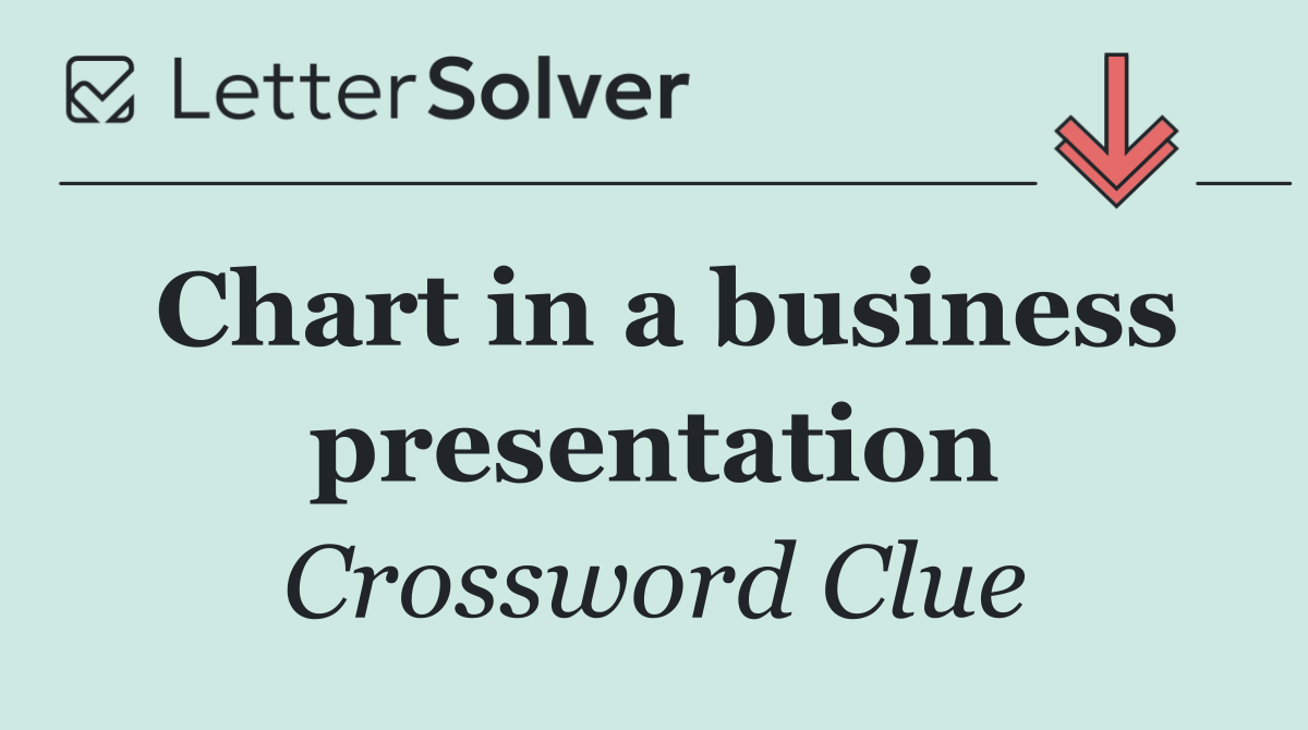 Chart in a business presentation