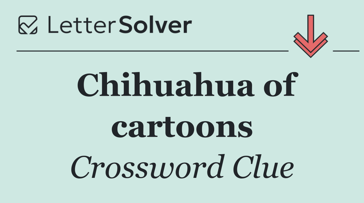 Chihuahua of cartoons