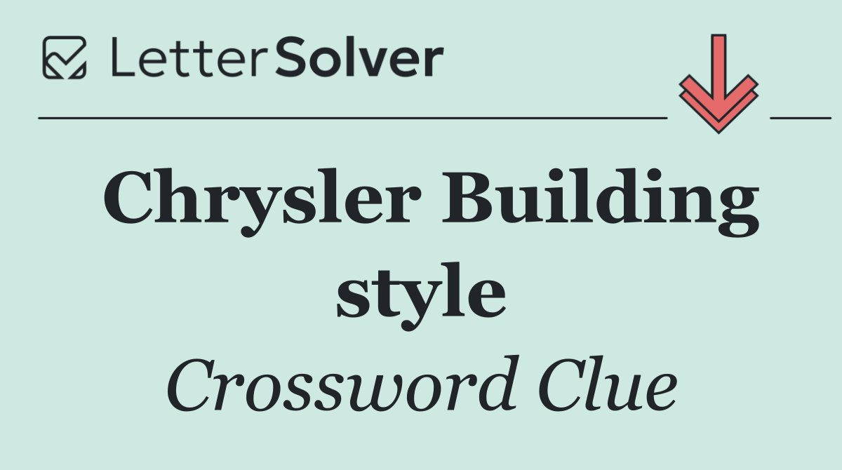 Chrysler Building style