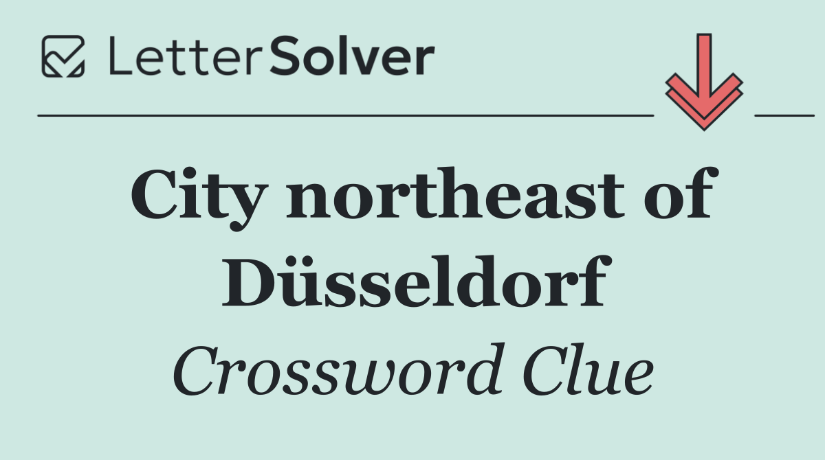 City northeast of Düsseldorf