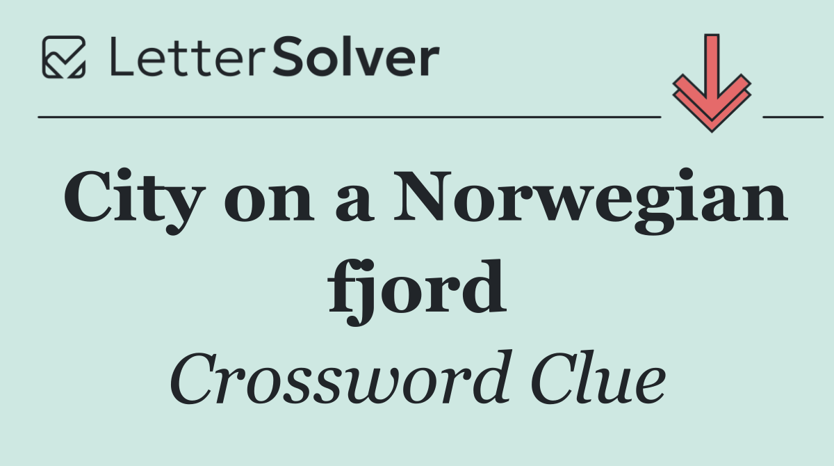 City on a Norwegian fjord
