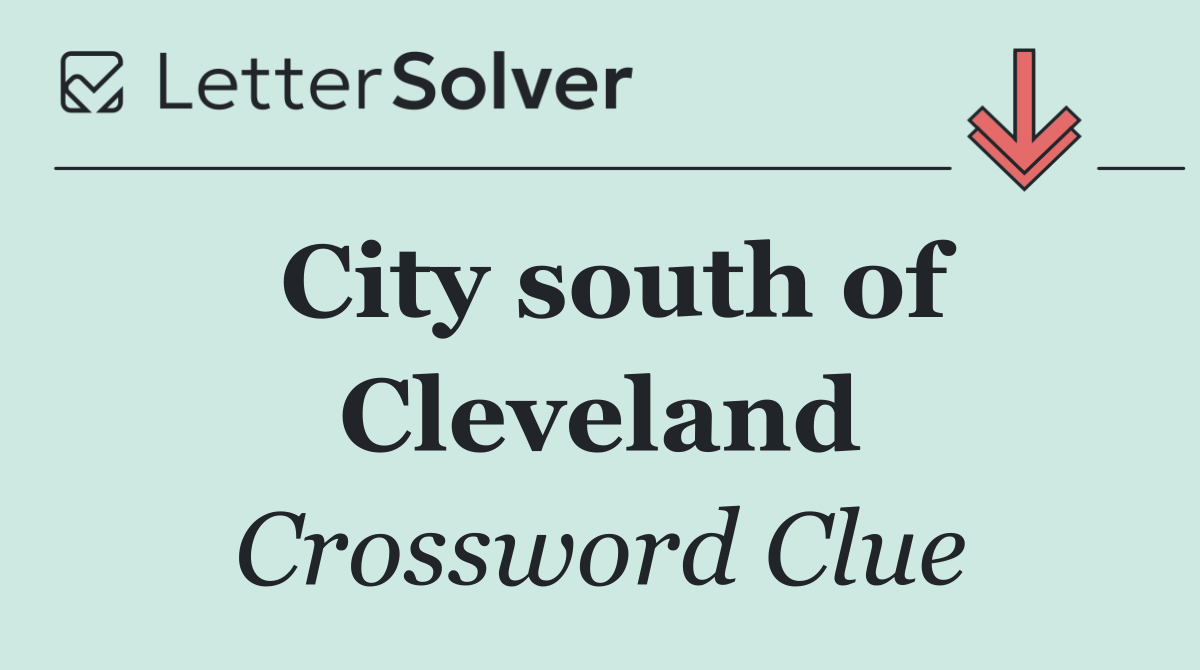 City south of Cleveland