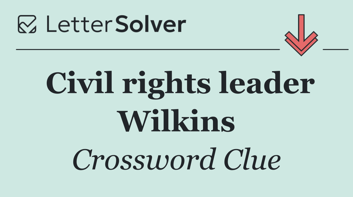 Civil rights leader Wilkins