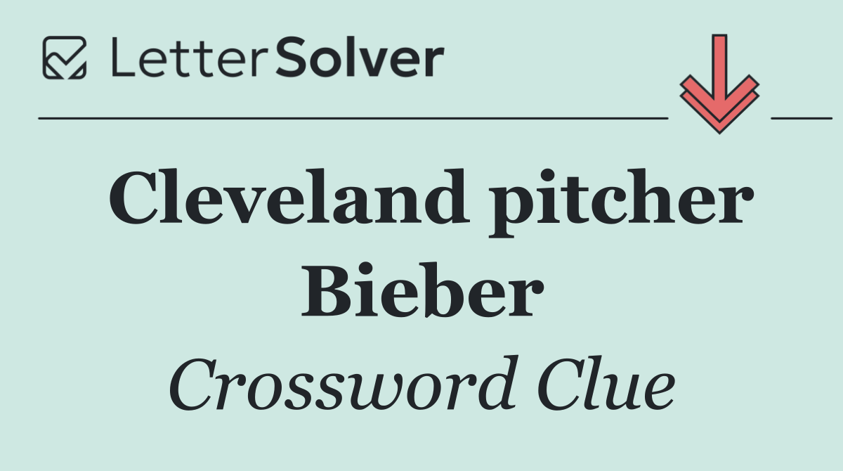 Cleveland pitcher Bieber