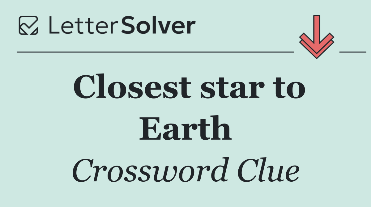 Closest star to Earth