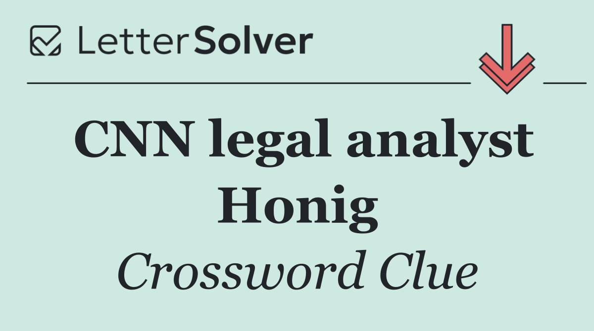 CNN legal analyst Honig